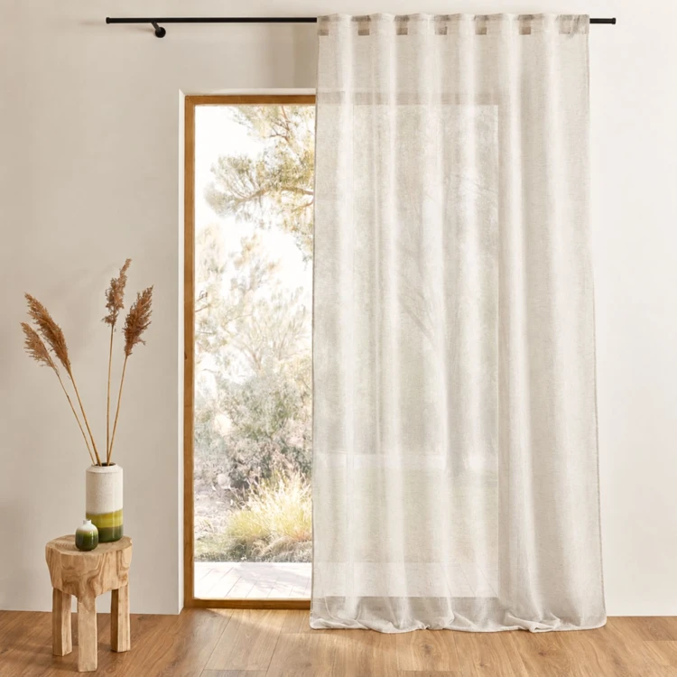 3-in-1-Vorhang mit Leinenoptik LUZ