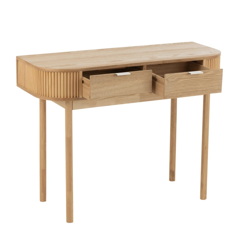 Console en bois de pin avec tiroirs