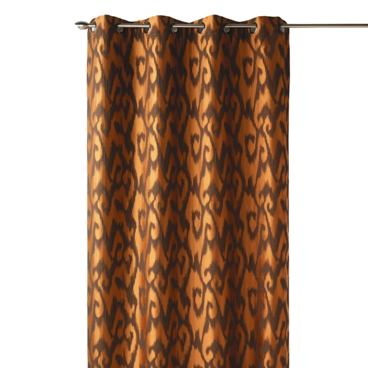 Rideau tamisant en jacquard motifs baroques