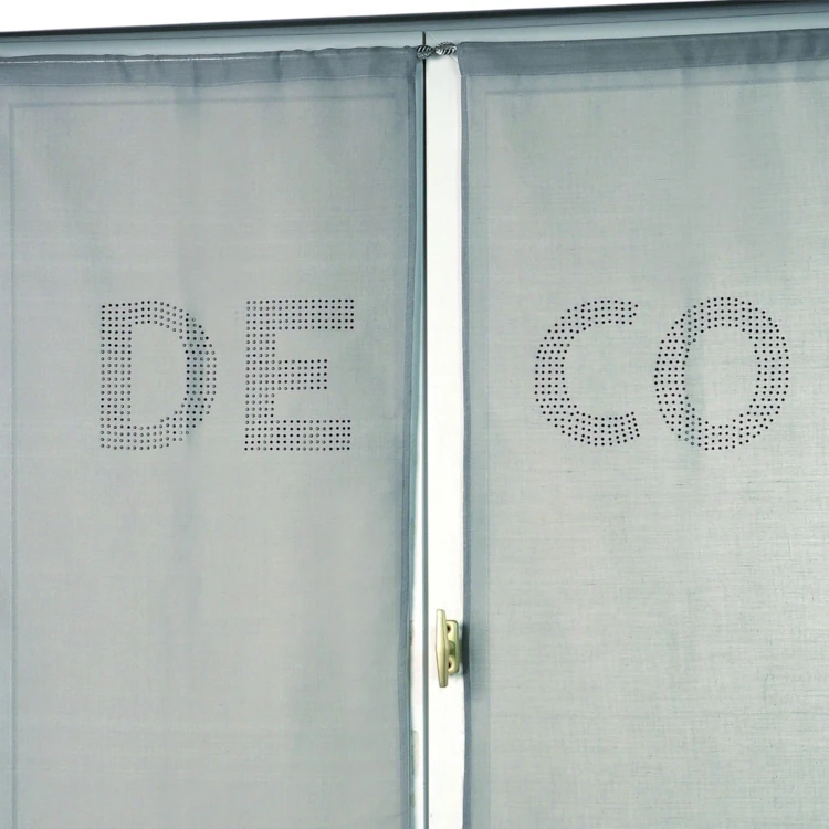Par de cortinas transparentes com strass «DECO»