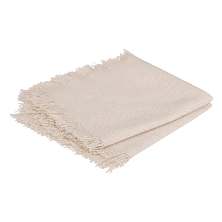 Serviette de table à franges x 2
