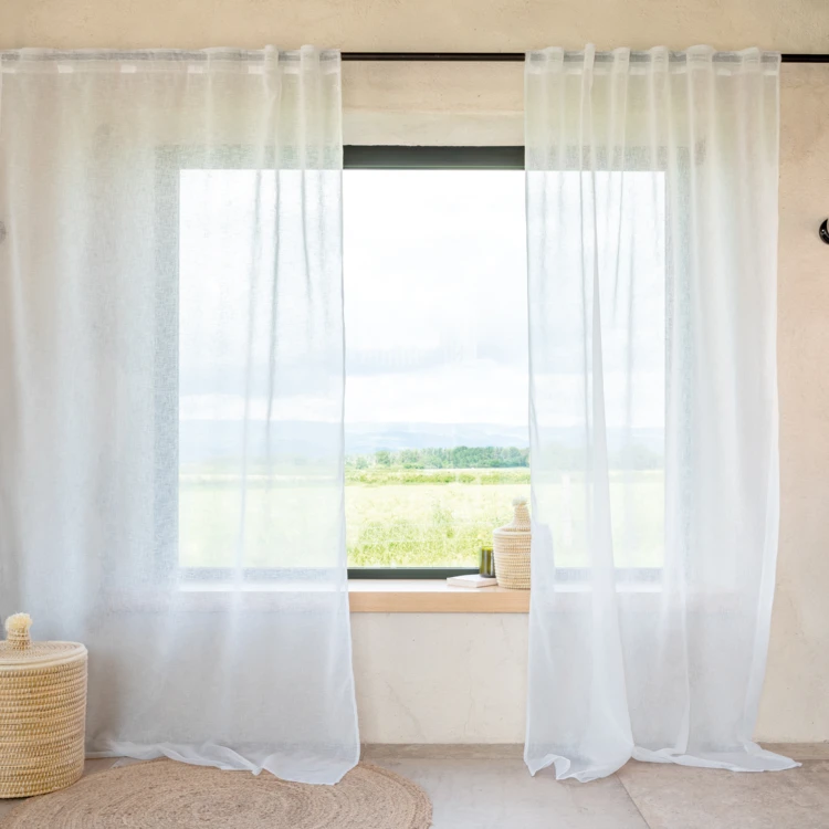 3-in-1-Vorhang mit Leinenoptik LUZ