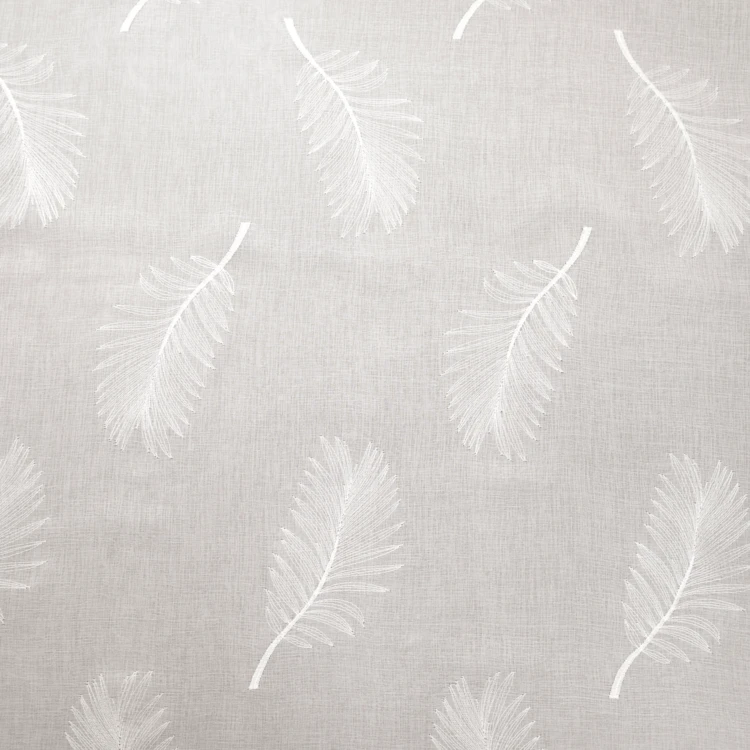 Voile bordado con hojas