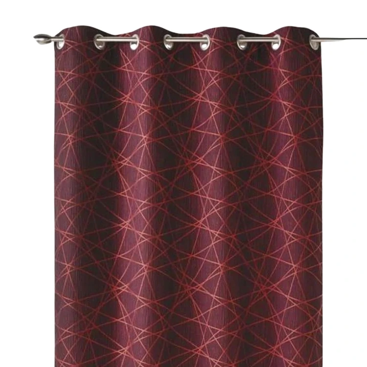 Jacquard-Lichtvorhang mit geometrischen Mustern
