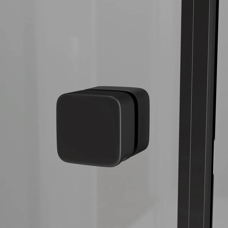 Cabine de douche rectangulaire avec receveur bas et porte coulissante