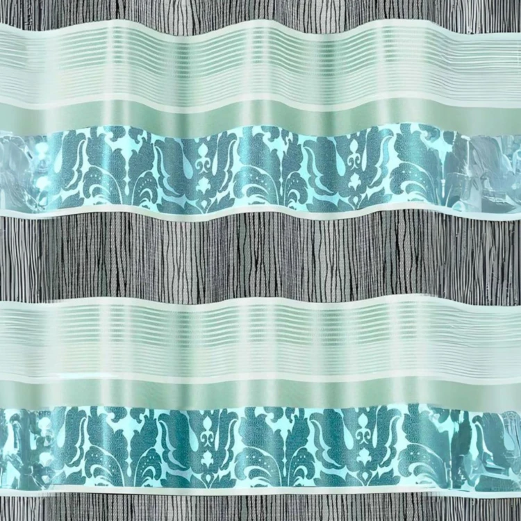 Rideau occultant jacquard à rayures horizontales colorées