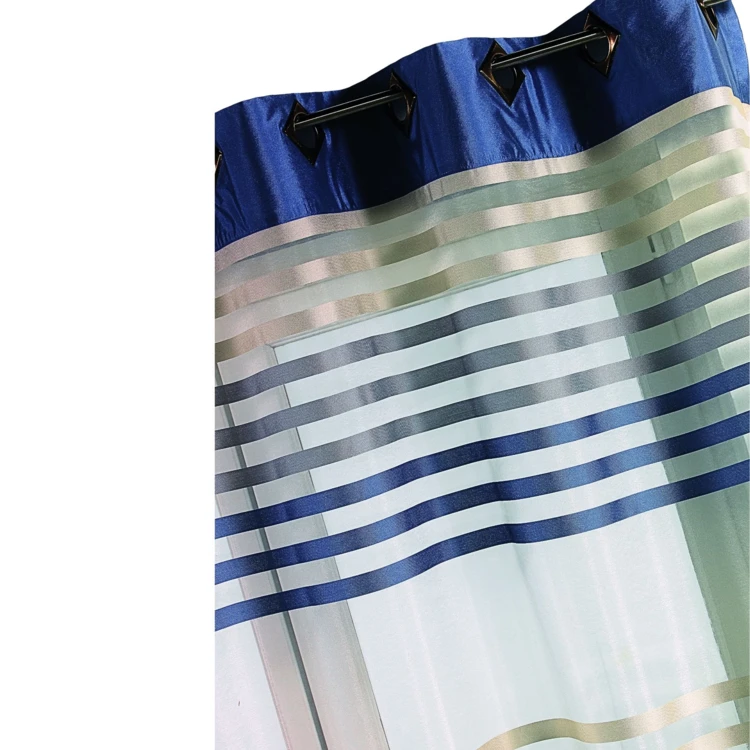 Bunt gestreiftes Organza-Vorhangtuch