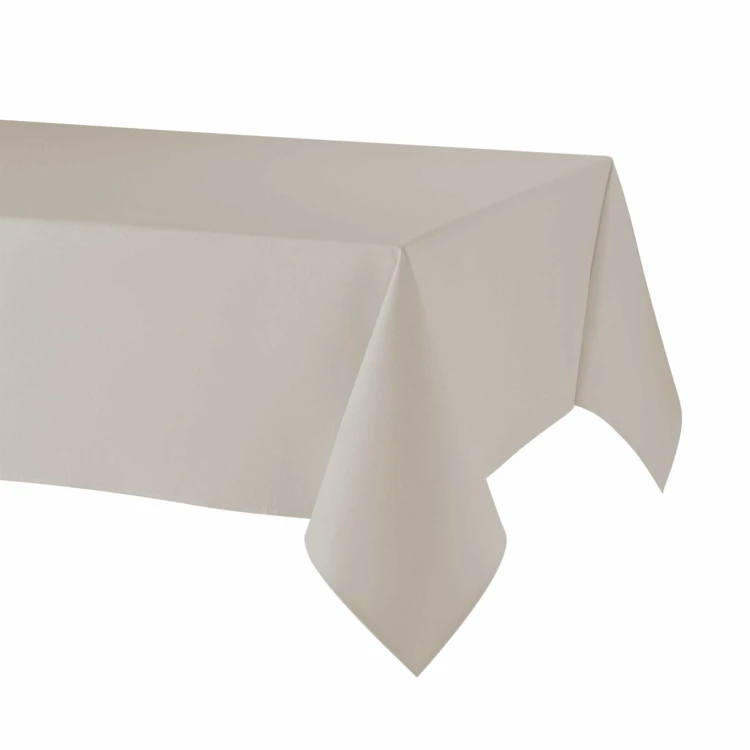Mantel rectangular de lino y algodón con tratamiento antimanchas