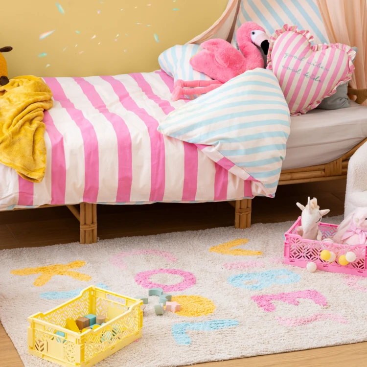 Good Vibes getufteter Kinderteppich