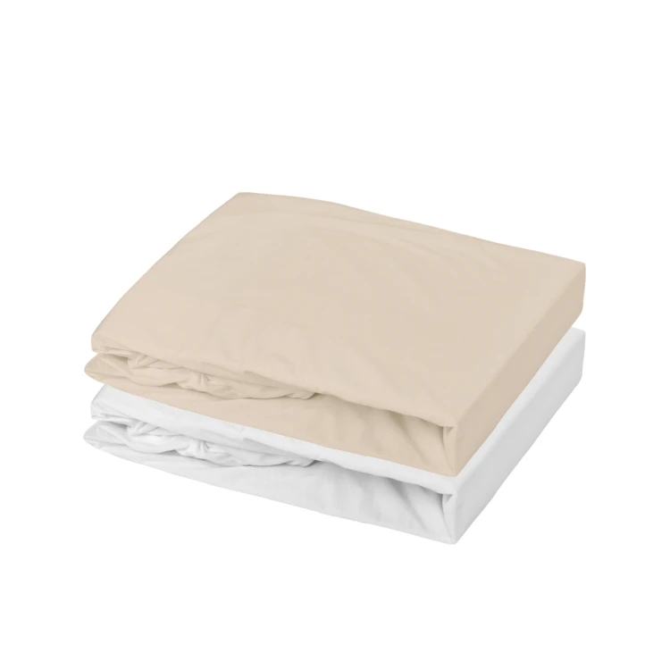 Set di 2 lenzuola per culla in cotone elasticizzato