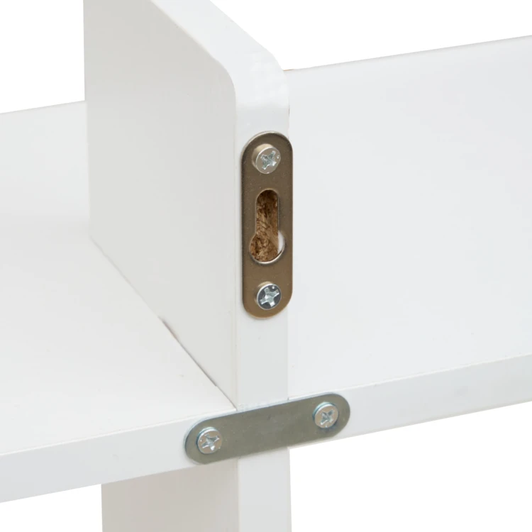 Wandregal mit 2 Ebenen aus Spanplatten
