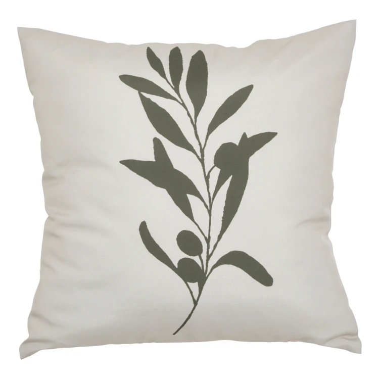 Housse de coussin extérieur olivier