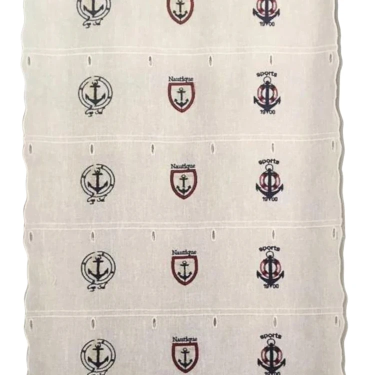 Modulable brodé à motifs marins