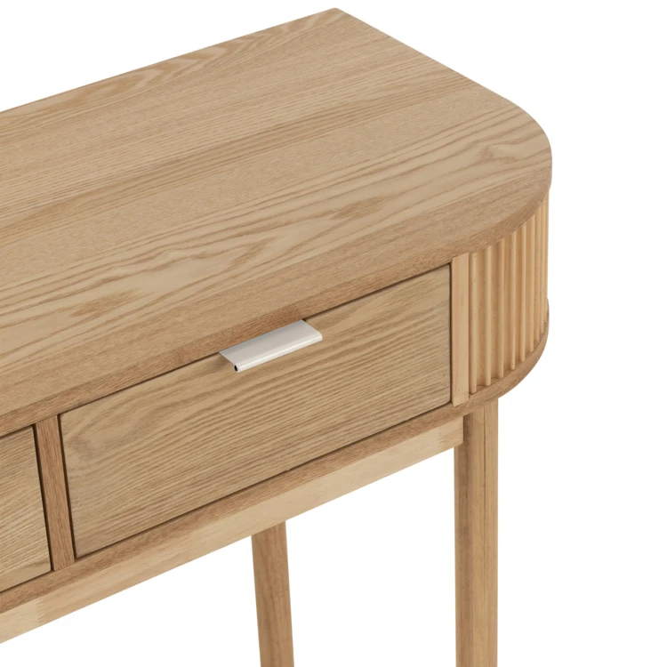 Console en bois de pin avec tiroirs