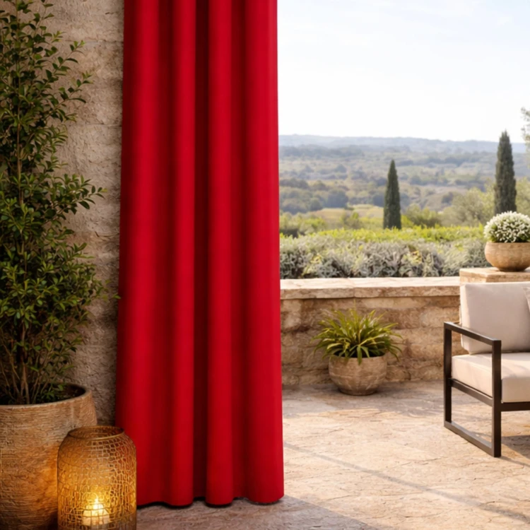 Rideau extérieur coloré imperméable résistant aux UV