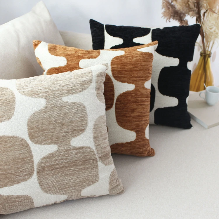 Cuscino decorativo moderno in jacquard sfoderabile