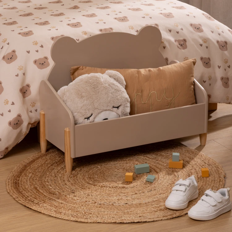 Coffre de rangement enfant forme ourson