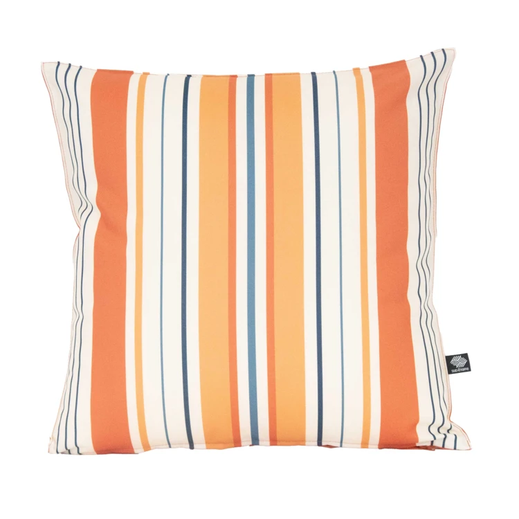 Coussin extérieur rayé