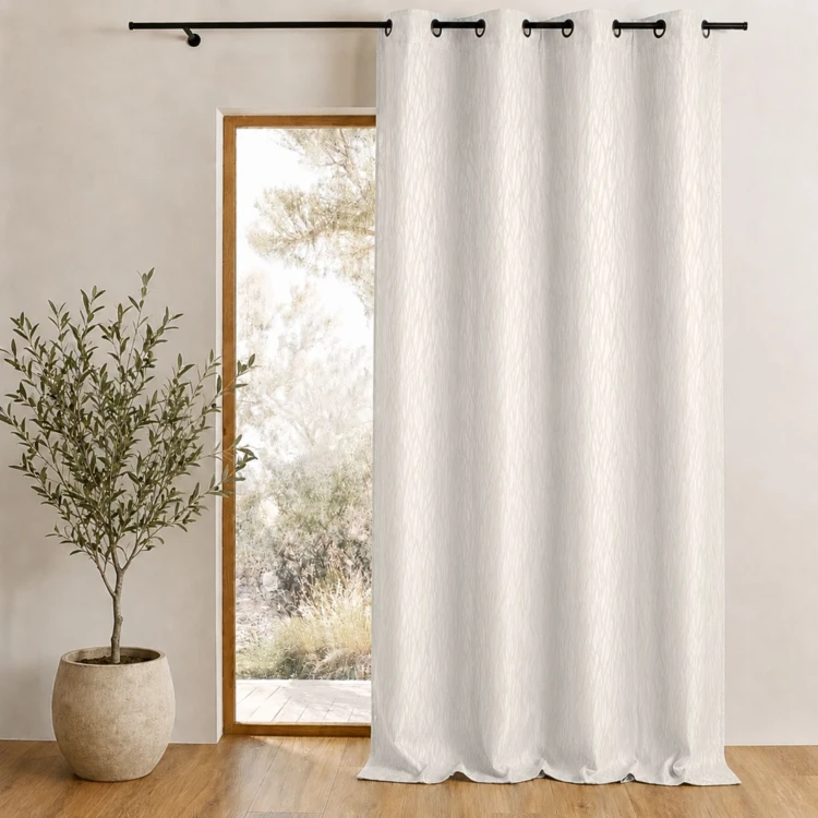 Cortina difusora de jacquard estampado