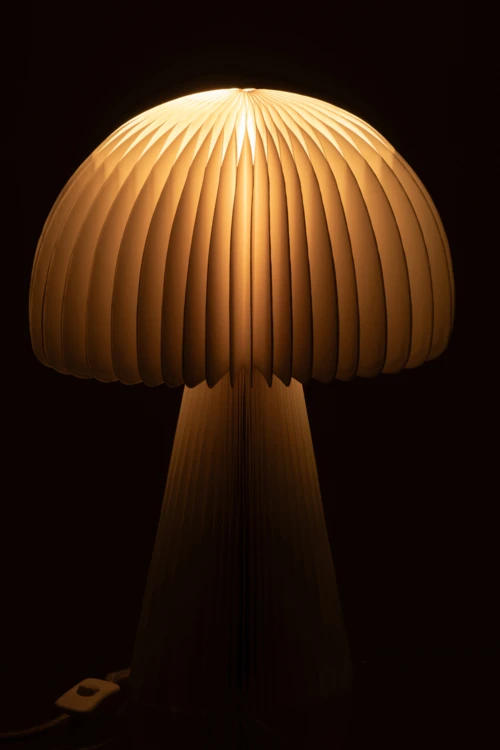Pilzlampe aus Designerpapier
