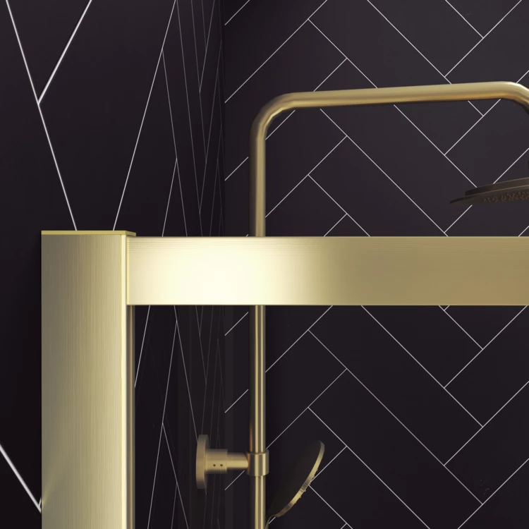 Paroi de douche à l'italienne fixe en verre trempé