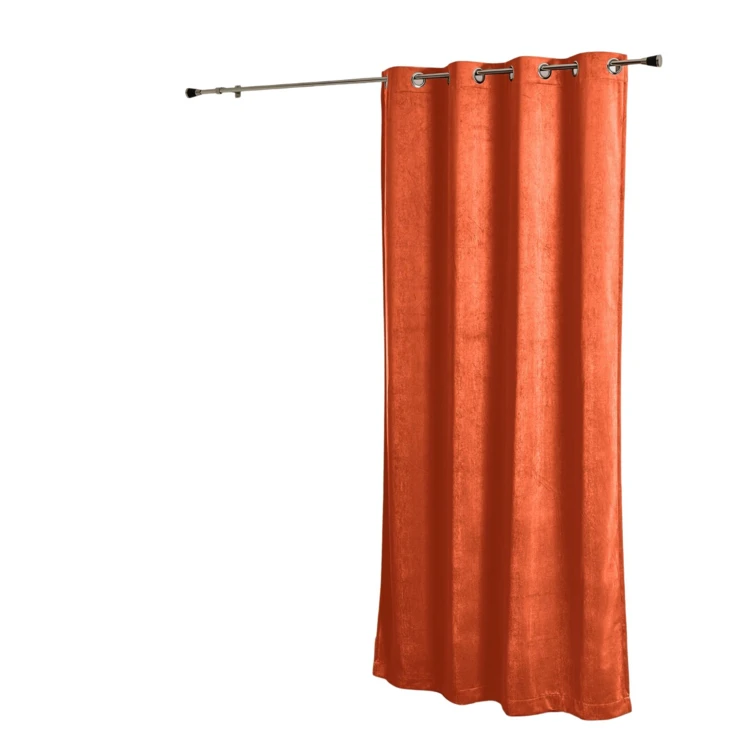 Rideau obscurcissant et isolant aspect velours