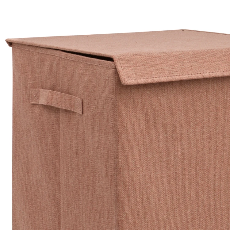 Opvouwbare wasmand van houtvezelplaat en polyester
