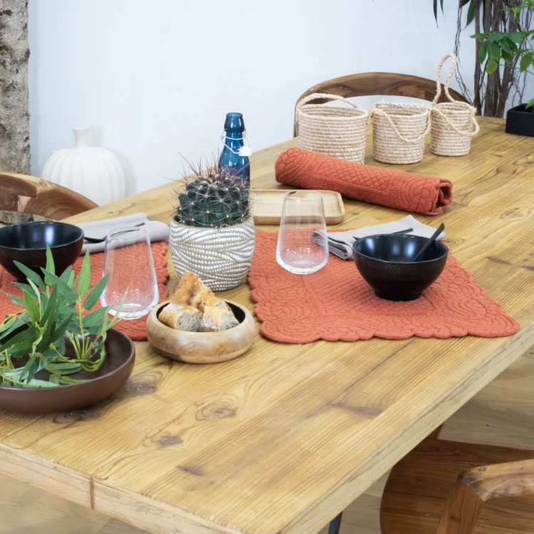Set de table morphée coton matelassé