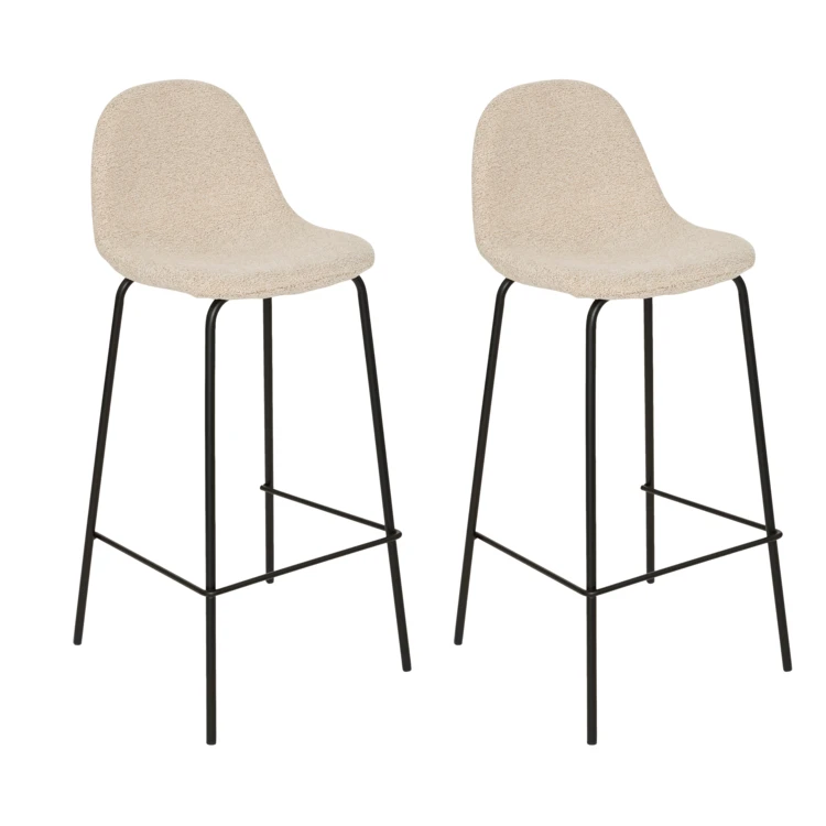 Lot de 2 tabourets de bar haut
