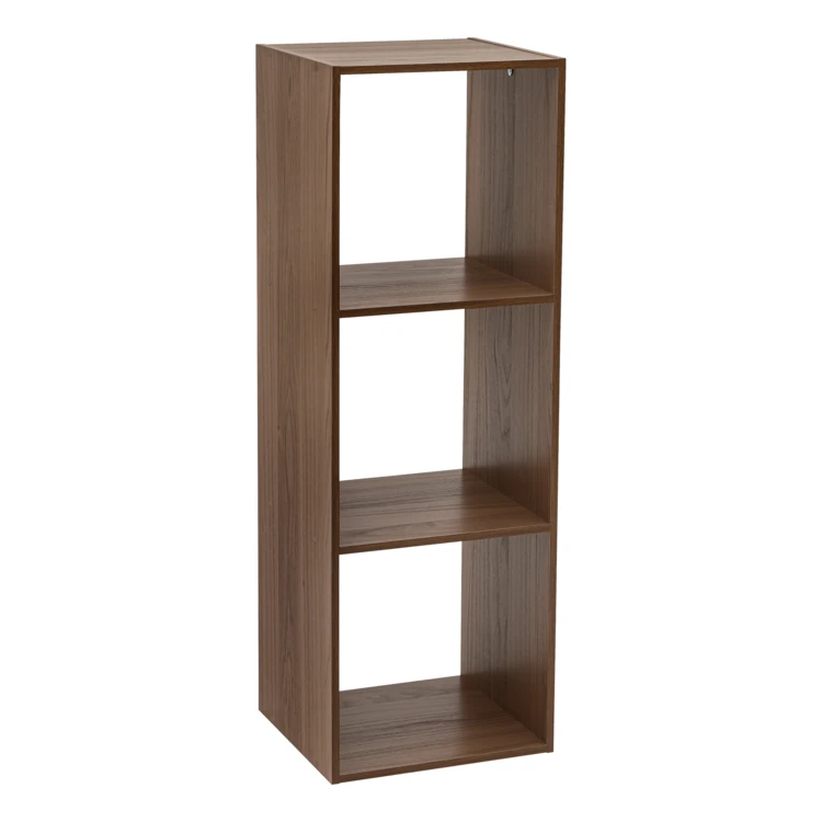 Regal mit 3 Fächern aus Spanplatten in Holzoptik