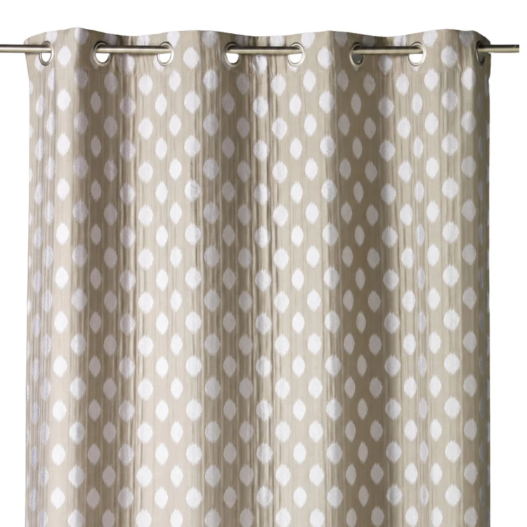 Cortina jacquard com motivos arredondados, de peso
