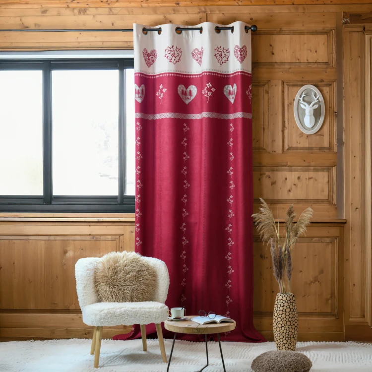 Rideau montagnard déco chalet