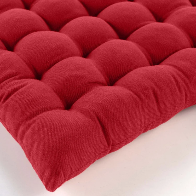 Gesteppte Sitzfläche aus Baumwolle und recyceltem Polyester