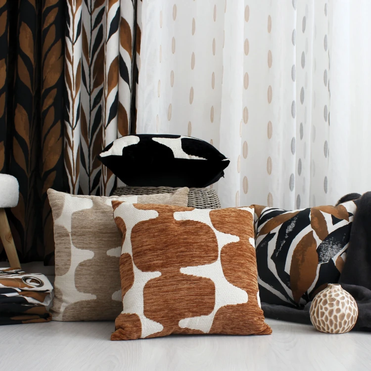 Cuscino decorativo moderno in jacquard sfoderabile