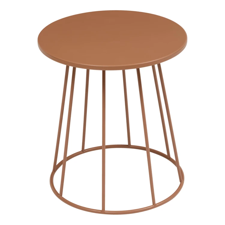 Table d’appoint ronde en acier