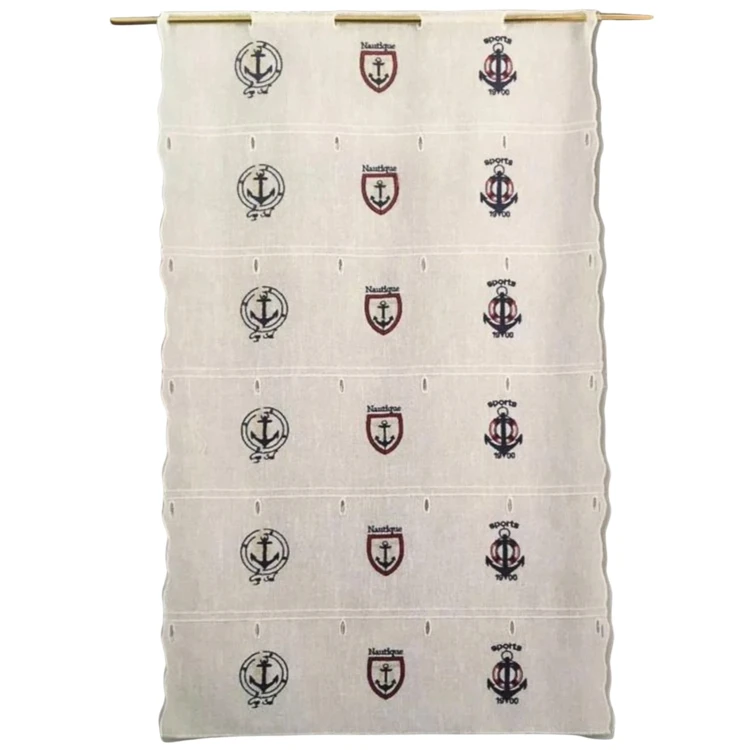 Modulable brodé à motifs marins