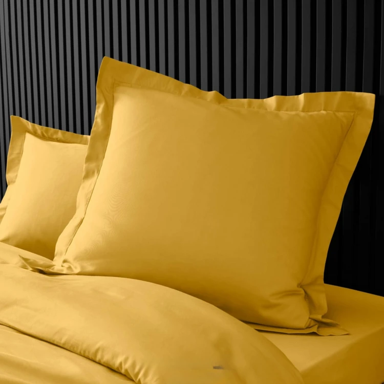 Taie d'oreiller volant plat 100% percale de coton ORIGINE
