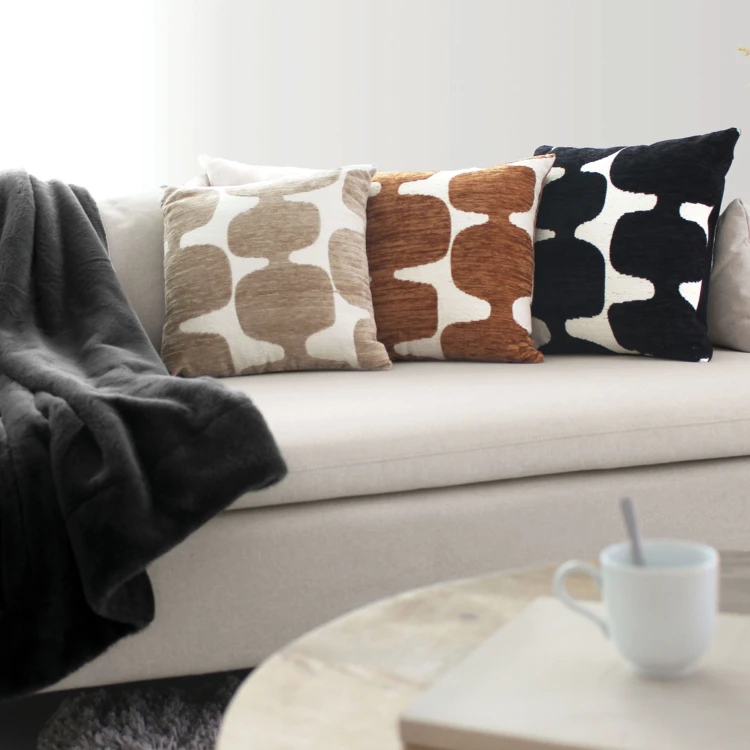 Cuscino decorativo moderno in jacquard sfoderabile
