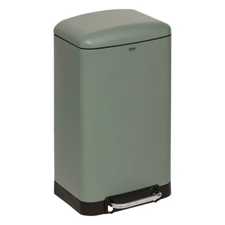 Poubelle en métal bac amovible 30 L