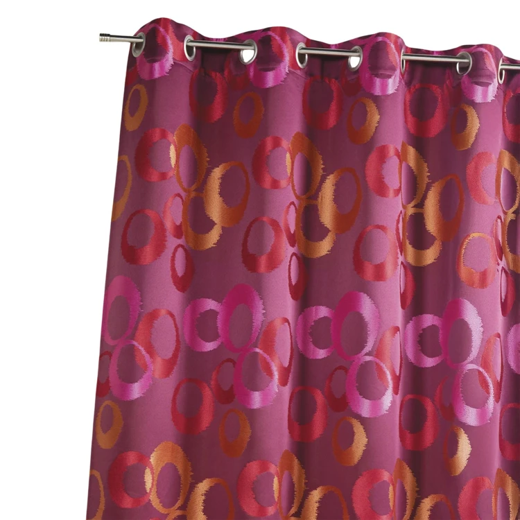 Cortina opaca de jacquard gráfico