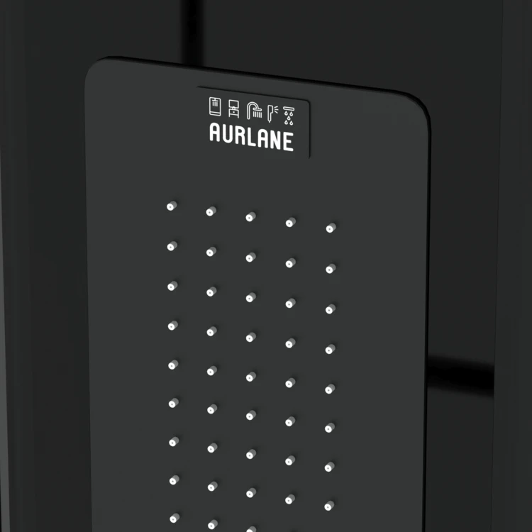Cabine de douche hammam rectangulaire avec hydromassage