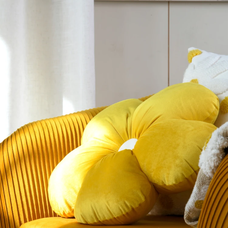Coussin fleur seventies