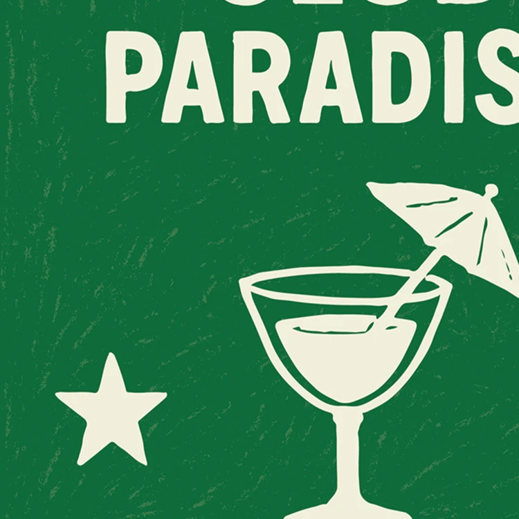 Lot von 20 Papierservietten club paradiso