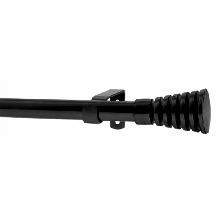 Kit de tringle extensible en métal avec embouts cannelés D19/16 mm