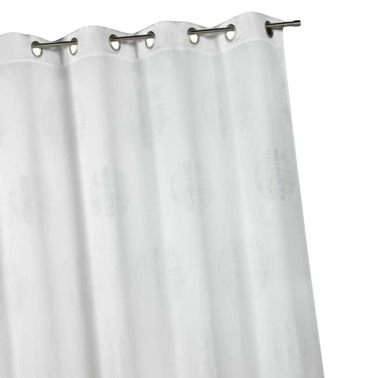 Jacquard-Vorhang mit melierten Rundmustern