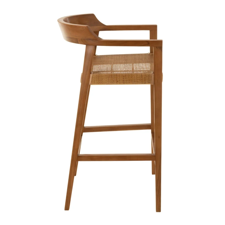 Chaise de bar en teck