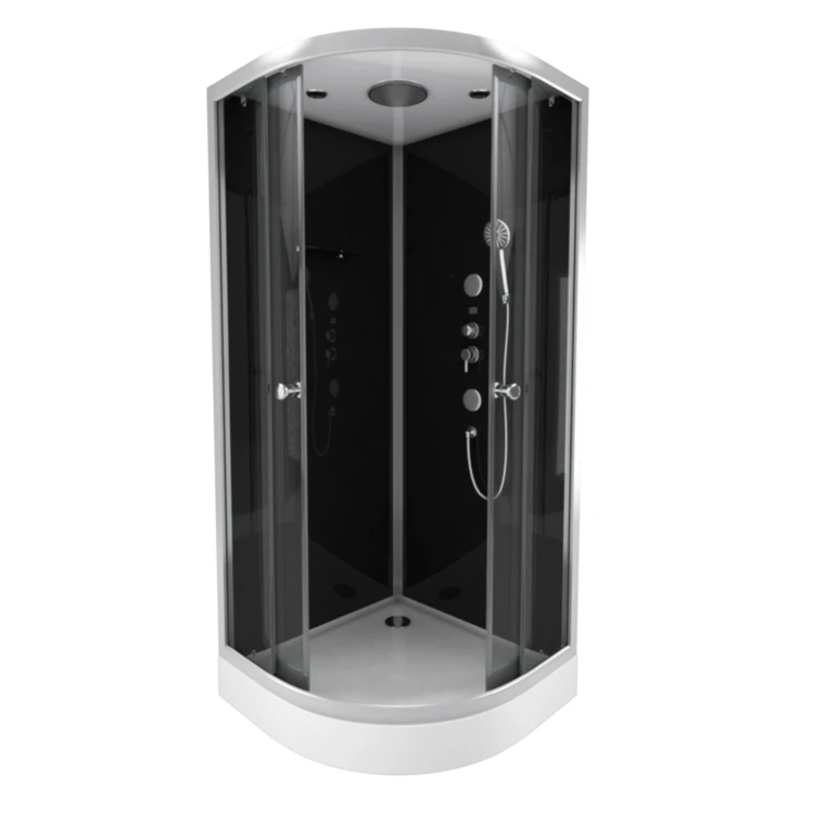 Cabine de douche arrondie