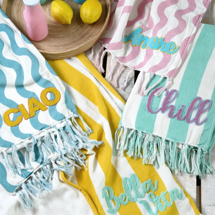 Fouta doublée éponge "CIAO"