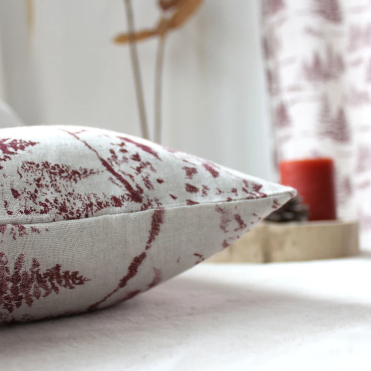 Coussin décoratif déhoussable style montagne
