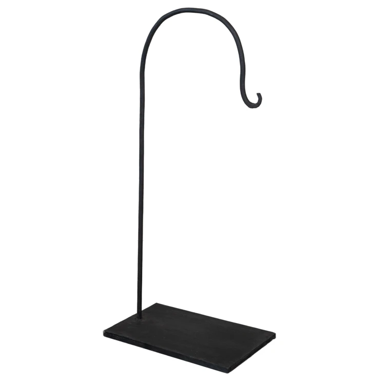 Support de lampe métal brut arrondi